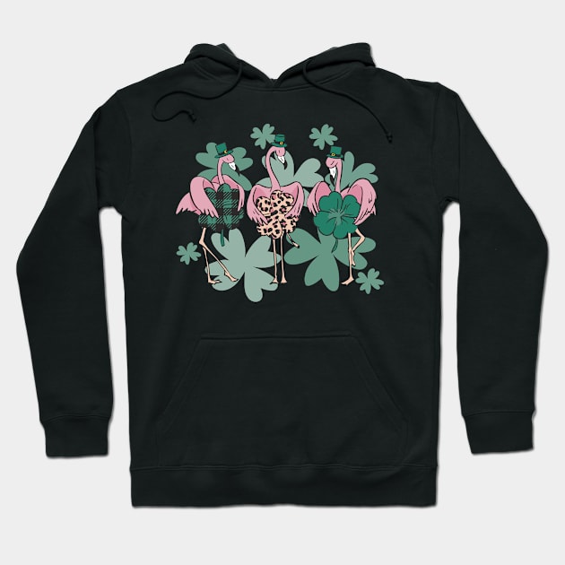 St Patrick's flamingos St Patrick's Hoodie by AntiAntiFlorian